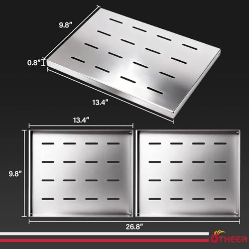 Utheer 28 Inch Warming Rack for Blackstone Griddle Accessories, 2-Pack - Image 3