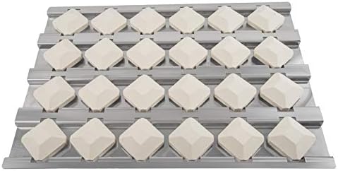 BBQ Future Stainless Steel Heat Plate Flame Tamer with 24pcs Ceramic Briquettes Compatible Alfresco ALX2-30, ALX2-42, ALX2-56 Series Gas Grills by BBQFuture