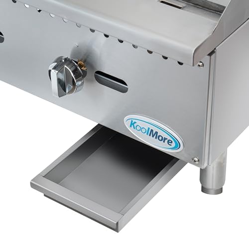 KoolMore 24 in. Natural Gas 2-Burner Griddle with 60,000 BTU in Stainless-Steel, ETL Listed (KM-GG2-24M) - Image 7