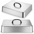 2 Pcs Griddle Dome Stainless Steel Basting Cover Cheese Melting Dome Steaming Cover Lid Commercial Grade 13x11.1x2.6 in Flat Top Grill Accessories for Indoor Outdoor Cooking by Unknown