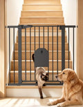 Babelio 36" Tall Dog Gate with Adjustable Cat Door, CatPrivilege I, 29-43" by BABELIO