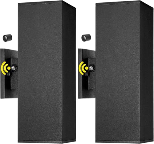 2-Pack Exterior Wall Light Fixtures, Up Down Outdoor Waterproof by TesjasoLighting