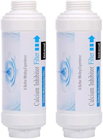 CozyCabin Pack of 2 Mist Calcium Inhibitor Filter Outdoor Misting System Filter, Prevent Nozzles Clogging for Garden Patio Mister by CozyCabin