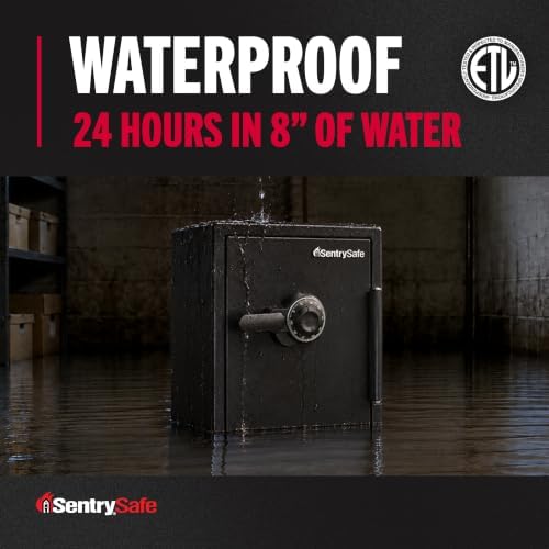 SentrySafe Black Fireproof Waterproof Floor Safe with Dial Combination Lock for Home or Office, 2.05 Cubic Feet, SFW205CWB - Image 3