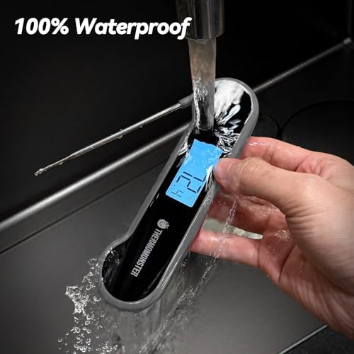 0.5 Sec Instant Read Meat Thermometer Digital for Cooking, Grey - Image 5