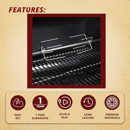 Green Mountain Grills, GMG-6038, Rotisserie Kit for Daniel Boone Prime Plus & Ledge Pellet - Image 5