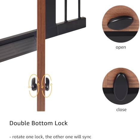 beeNbkks Farmhouse Barn Door Dog Gate, 30" Tall Anti-Trip Pet Barrier - Image 5