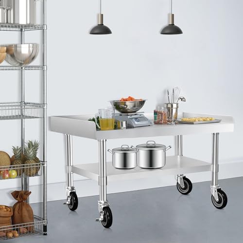 HARDURA Stainless Steel Equipment Stand with Casters 30"X36" - Image 2