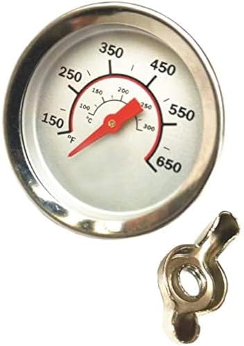 2.67 Inch Barbecue Grill Temperature Gauge for CharBroil 8566083 Pit BBQ Thermometer Fahrenheit and Heat Indicator for Meat Cooking, Stainless Steel Temp Gauge by BBQFuture
