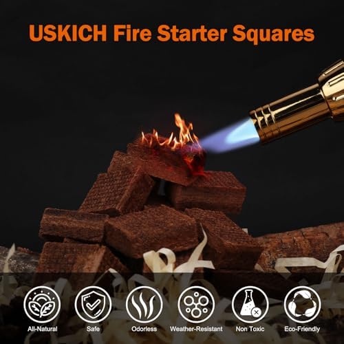Fire Starter Squares 72Pcs,Natural Fire Starters for Campfires,Grill,BBQ,Wood Stove -Waterproof,Weather Resistant Fire Starters for Fireplace-Camping Firestarter Cubes Accessories Kit - Image 2