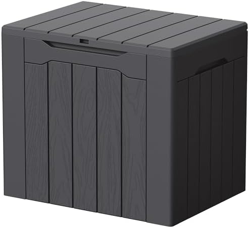 Devoko 29 Gallon Deck Box, Waterproof Resin Outdoor Storage Box by DEVOKO