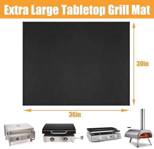 Heat Resistant Mats for Countertop fits Tabletop Grill, 36x30x0.04in, Black - Image 5