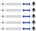 5 Pack Electric Fence Gate Kit, with Spring Gate Handle, 2 Anchor Insulators and 23 Feet Tension Big Spring，for Electric Fence Gate Livestock Fence Agricultural Fencing and Pasture by EFencSolv