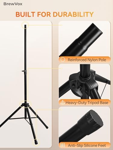 Smart Thermostat Heater Tripod Stand, Horizontal and Vertical Directions, 5 Level Adjustable, 5.9 Feet Height - Image 5