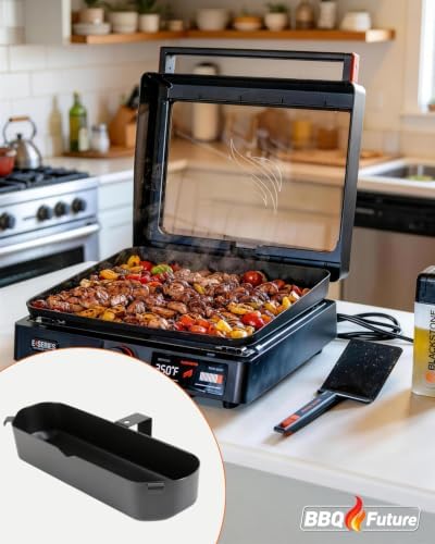 Grease Cup for Blackstone 22 Inch Electric Griddle, Grease Catcher Drip Pan Replacement for Blackstone 17" & 22" E-Series Griddle Models 8001, 8003, 8000, 8005, Heavy Duty Oil Grease Collection Tray - Image 6