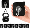 DDMY Heavy Duty Adhesive Hooks for Hanging 50lb(Max) Black Wall Hooks with Strong Sticky,No Damage Removable Hook Waterproof & Reusable for Bathroom, Kitchen, Shower, Outdoor Decor -8 Pack by DDMY