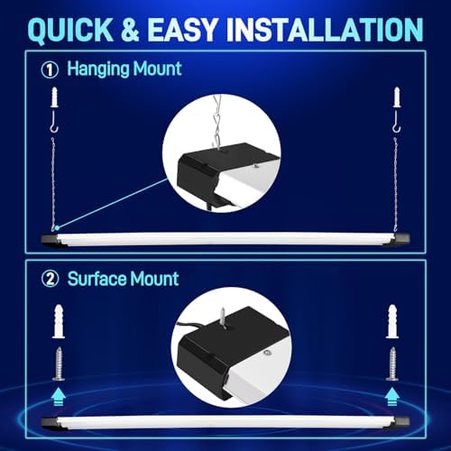 hykolity 4 Pack 4FT LED Shop Light,4400LM,5000K Daylight - Image 3