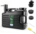 HAIGE 5 Gallon Camping Water Container with Electric Pump & Spigot Black by HAIGE