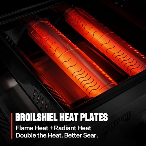 Monument Grills 4 Burner Stainless Steel Propane Mesa 2 Gas Grill, 500°F in 5 Mins, 525 sq.in, 37,000 BTU, with Broil Zone, Foldable Side Shelves, Knob Controls, Built in Thermometer, Mesa II 410BZ - Image 2