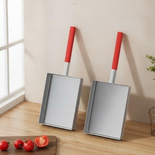 Outdoor Cooking Griddle Skillet Frying Pan Flat Pan Stainless Steel Pan With Raised Edges For Juices and Oils suitable for grilling searing frying pan, style to 3 - Image 7