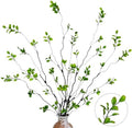 4 Pcs Artificial Ficus Branches for Vase Faux Eucalyptus Stems Branches by Waipfaru