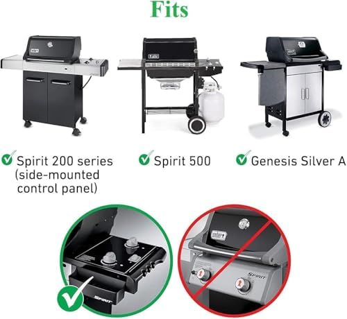 Hongso Grill Grates 15 x 11 1/4 in for Weber Spirit 200 E-210 Side Controls - Image 2