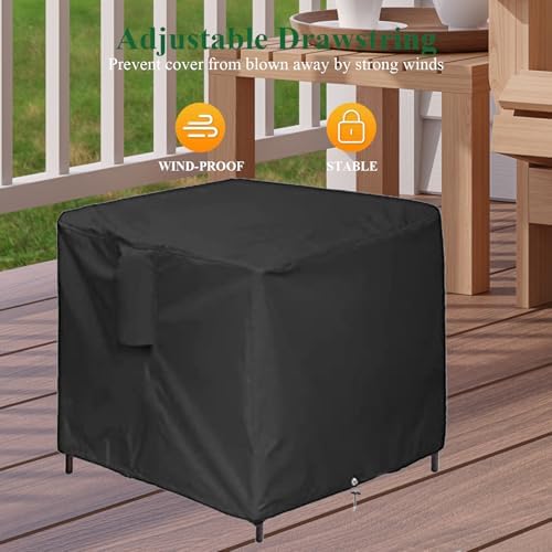 Outdoor Wicker End Side Tables Cover - 18''Lx18''W x20''H - Image 3