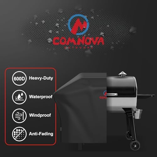Comnova Pellet Grill Cover for Camp Chef 36 Series - 600D Premium Smoker Cover Waterproof & Heavy Duty for Camp Chef Woodwind 36, Woodwind Pro 36, PG36, SmokePro LUX 36, SmokePro SGX 36, and More - Image 3