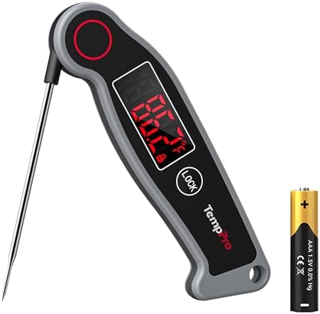 TempPro TempSwift Waterproof Digital Meat Thermometer for Grilling by TempPro