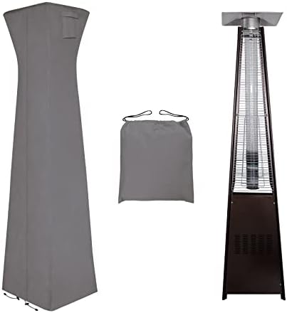 Easy-Going Pyramid Torch Patio Heater Cover, 90"H x 23"L x 23"W, Grey by Easy-Going