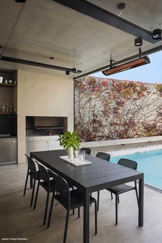 Bromic Tungsten Smart Heat 4000W Electric Patio Heater – Dual Element Infrared, 220V-240V, Black Finish – BH0420032 - Image 5