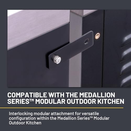 Charbroil Medallion Series Modular Outdoor Kitchen Corner, Black - 463246718 - Image 5