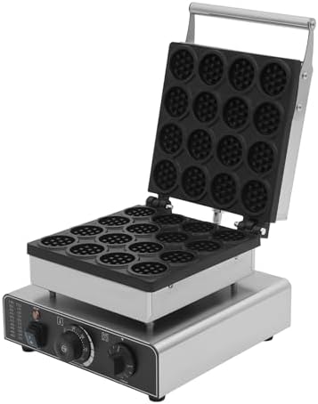 16-Slice Commercial Waffle Maker, 1750W Electric Waffle Machine, Stainless Steel Waffle Iron Baker with Non-Stick Coating, 122-572℉ Temperature Adjustable - Image 4