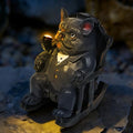 SOWSUN Solar Garden Decor Outdoor Miniature Dog Statue for Patio Yard by SOWSUN
