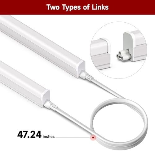 LED Shop Light for Garage, T5, 3FT, 15W, 1800LM, 5000K, 8 Pack - Image 4