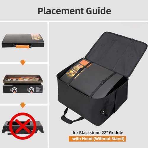 Grill Carry Bag for Blackstone 22" Tabletop Griddle, Medium Size, Bag Only - Image 2