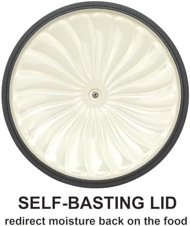 Enameled Cast Iron Dutch Oven Pot with Lid, 3 QT Small Dutch Oven - Image 4
