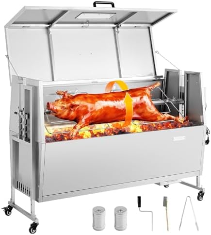 VEVOR Rotisserie Grill, Hood52" Electric Rotisserie Grill Kit by VEVOR