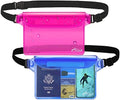 AiRunTech Waterproof Pouch with Waist Strap (2 Pack) | Beach Accessories Best Way to Keep Your Phone and Valuables Safe and Dry | Perfect for Boating Swimming Snorkeling Kayaking Beach Pool Water Park by AiRunTech