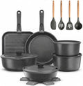 YASHE 21Pcs Nonstick Pots and Pans Set with Removable Handles, Oven Safe by YASHE