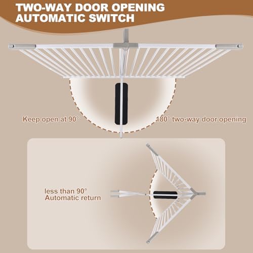 71" Extra Tall Pet Gate, 30-41" Wide Auto Close Tall Dog Gate - Image 6