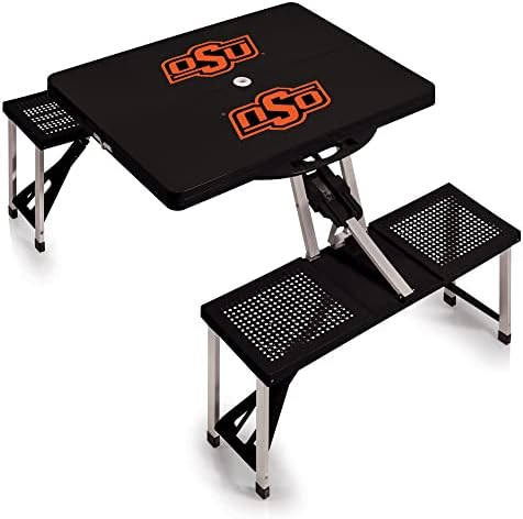 PICNIC TIME NCAA North Carolina Tar Heels Folding Picnic Table - Camping Table - Outdoor Table with Umbrella Hole by PicnicTimeFamilyofBrands