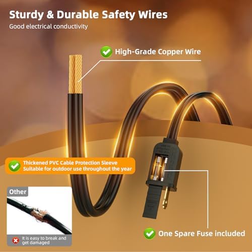 G40 LED Outdoor String Lights, 50FT Waterproof IP65 Hanging Patio Lights - Image 6