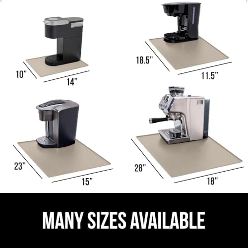 GORILLA GRIP Silicone Coffee Mat, Espresso Bar Essentials, 18x28, Almond - Image 5