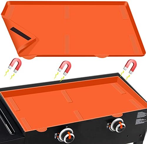 Blackstone 28" Griddle Mat Silicone with Magnetic Protective Cover - Orange by Hydream