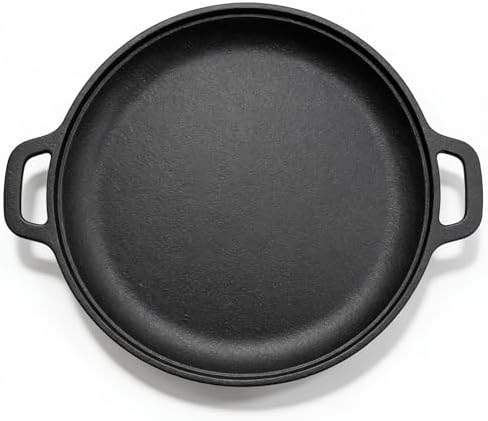Cast Iron Pizza Pan, Steak Skillet with Handles for Oven, Grill, Stovetop, or Campfire (10 inch) - Image 6