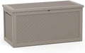 320 Gallon Waterproof Outdoor Storage Box, UV Resistant Resin Deck Box with Hydraulic Rod for Reinforced Stability, Perfect for Patio, Garden, and Pool（Grey，320 Gallon） by KFY