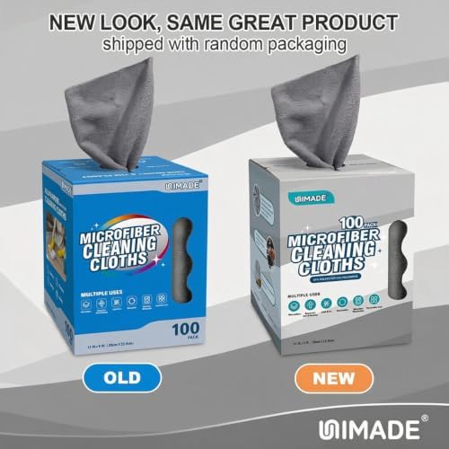 UNIMADE Microfiber Cleaning Cloth, 100 Sheets Microfiber Towels for Cars - Image 6