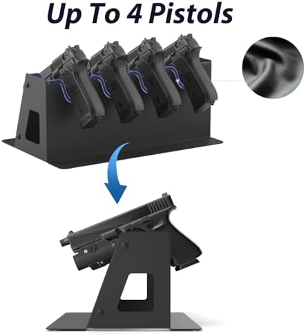 Grimtron 35LB Biometric 4 Pistols Safe with Fingerprint Lock, 3-8 Digit PIN - Image 4