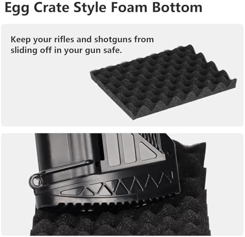 Adoreal 2 Pack Gun Rack for Gun Storage, Gun Safe Accessory for Rifles and Shotguns, Gun Holder in Gun Cabinet, Shotgun Rifle Rest, Foam Material with Magnetic Strip, Gifts for Hunters… - Image 3